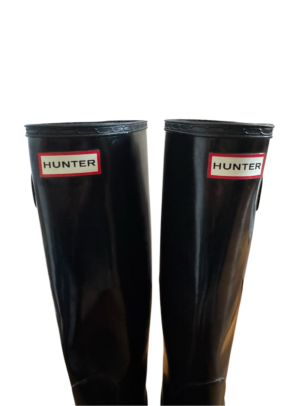 Women’s Hunter Black Tall Rain Boots - Picture 3 of 9